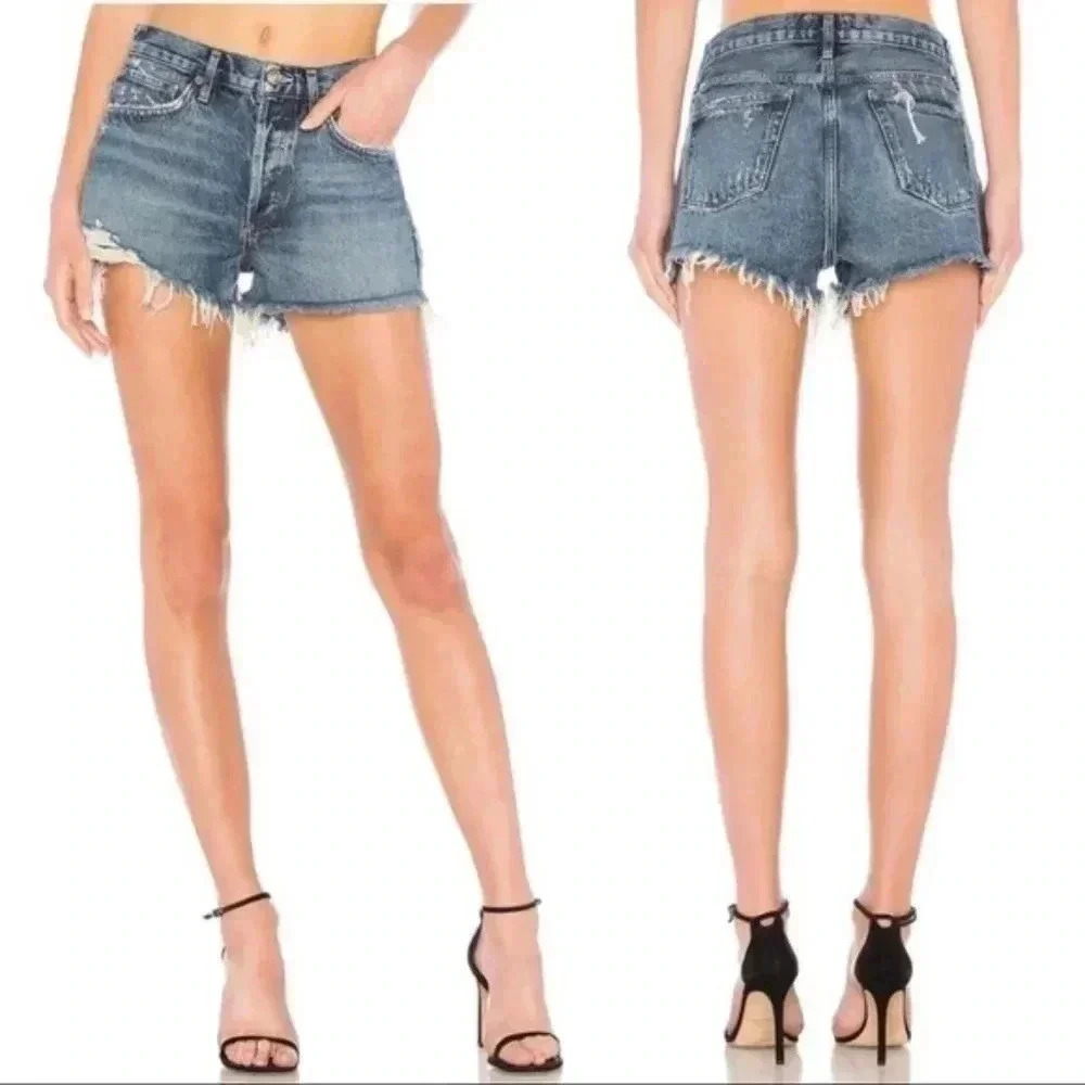 AGOLDE Parker Vintage Cutoff Denim Shorts